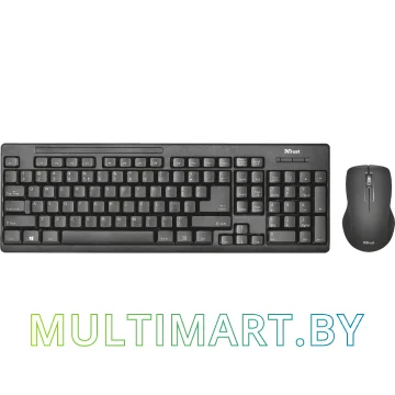 Комплект клавиатура + мышь Trust Ziva wireless keyboard with mouse (22021)